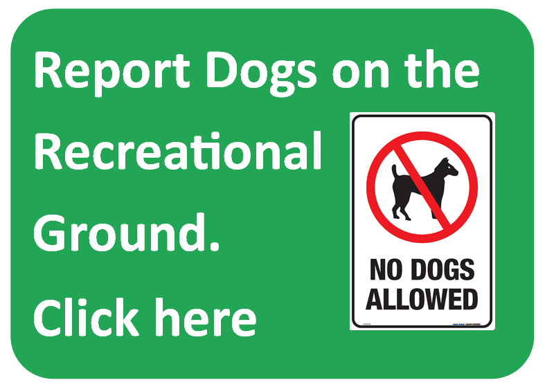 click on the no dogs allowed on the recreational ground Image and you will be taken to Bedford Boroughs website in a new tab so you can find information on reporting Dogs